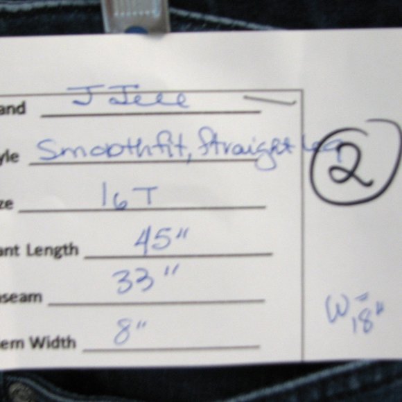 #2 J. JILL Smoothfit Jeans -- 16 Tall, 33" Inseam, Medium Blue, Excellent Cond - Picture 3 of 3